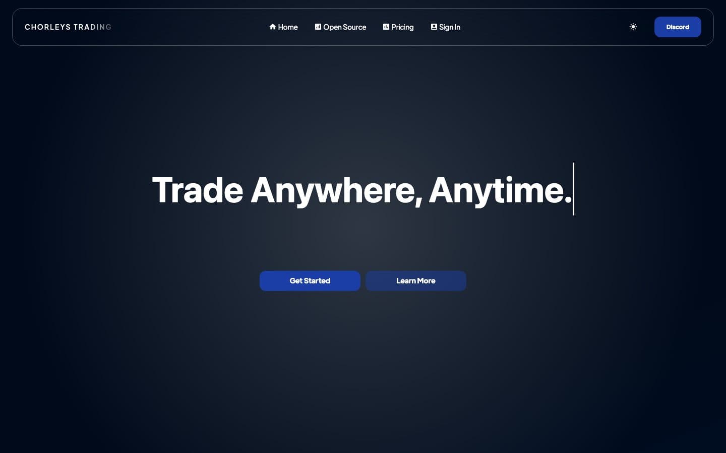 Chorleys Trading — Landing